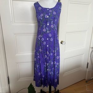 Vintage 90s floral midi dress